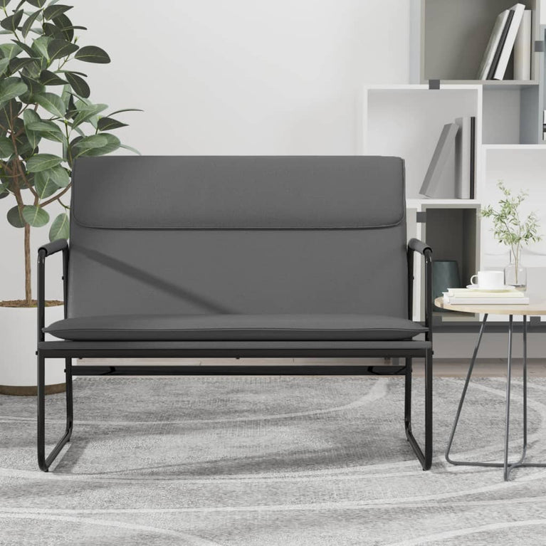 Bankje 100x64x80 cm kunstleer grijs MeubelReus