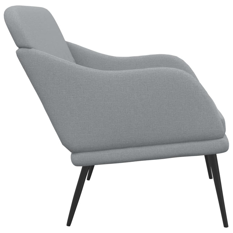 Bankje 110x76x80 cm stof lichtgrijs MeubelReus