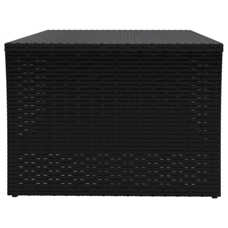 Salontafel 100x50x40 cm poly rattan zwart