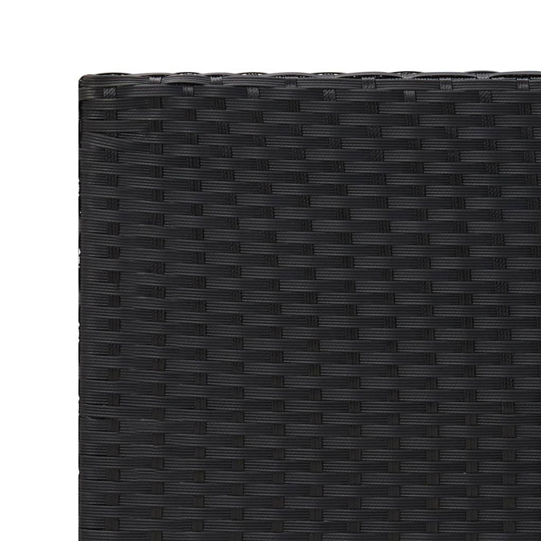 Bijzettafel 55x45x49 cm poly rattan zwart MeubelReus