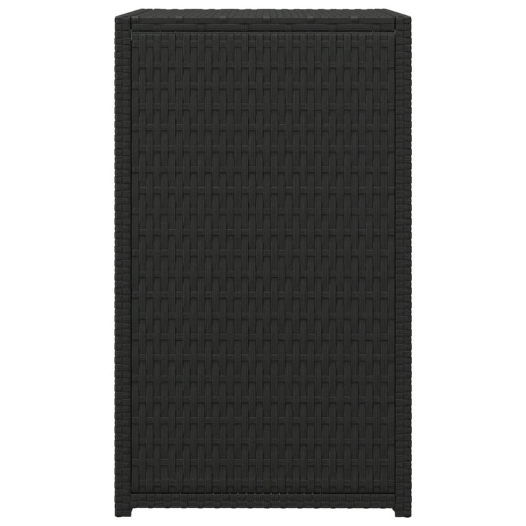 Bijzettafel C-vormig 40x35x60 cm poly rattan zwart MeubelReus