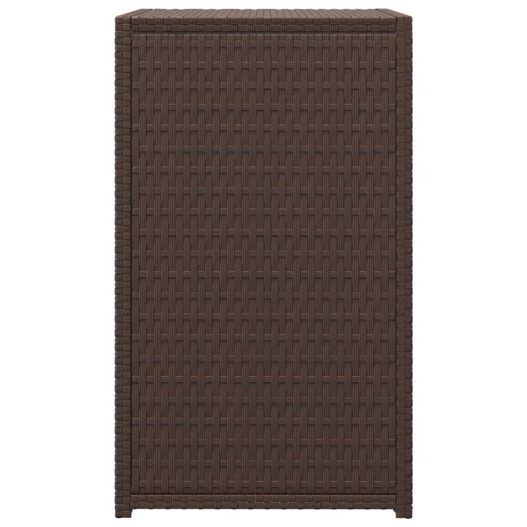 Bijzettafel C-vormig 40x35x60 cm poly rattan bruin MeubelReus