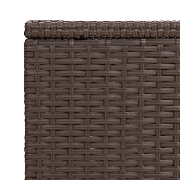 Bijzettafel C-vormig 40x35x60 cm poly rattan bruin MeubelReus