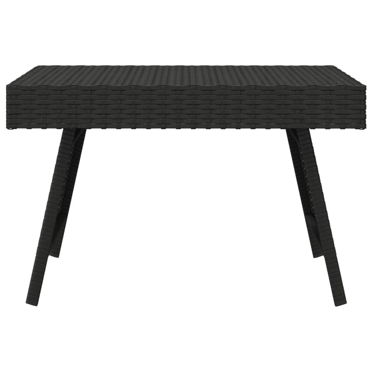 Bijzettafel inklapbaar 60x40x38 cm poly rattan zwart MeubelReus