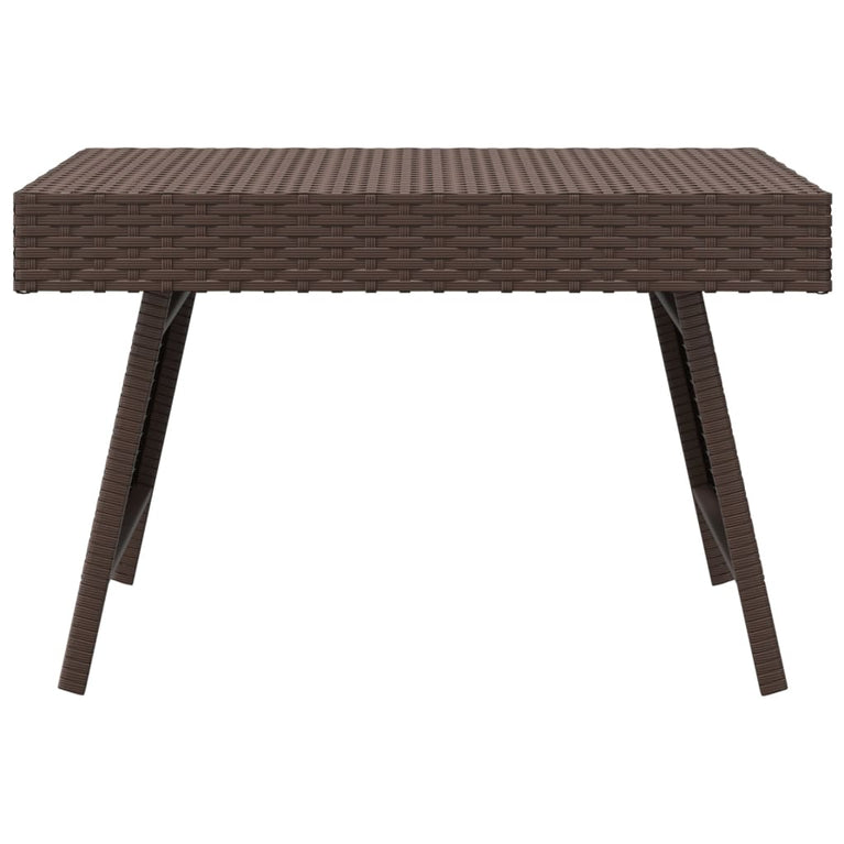 Bijzettafel inklapbaar 60x40x38 cm poly rattan bruin MeubelReus