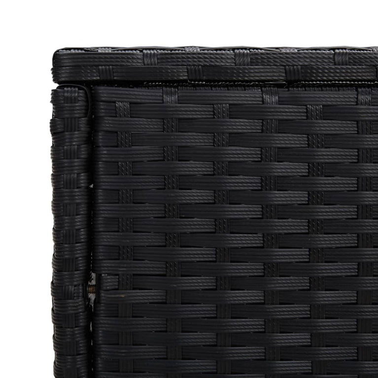 Tafeltjesset 3 st poly rattan zwart MeubelReus