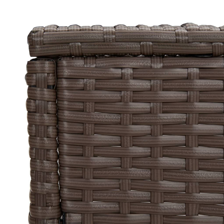 Tafeltjesset 3 st poly rattan bruin MeubelReus