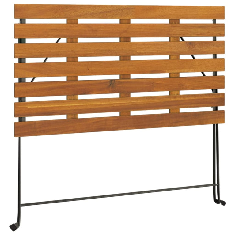 Bistrotafel inklapbaar 100x54x71 cm massief acaciahout en staal MeubelReus