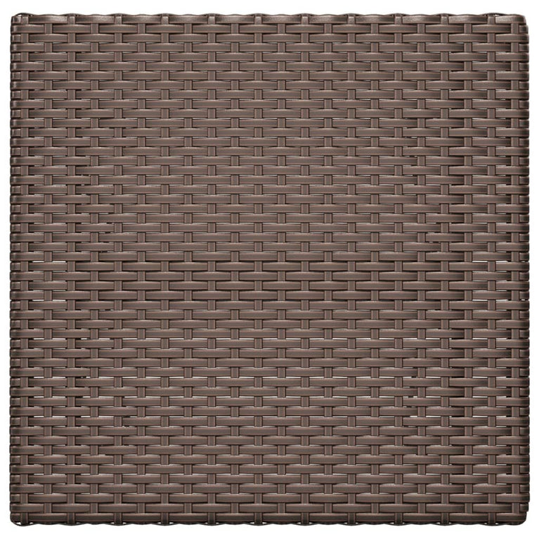 Bistrotafel inklapbaar 55x54x71 cm poly rattan bruin MeubelReus