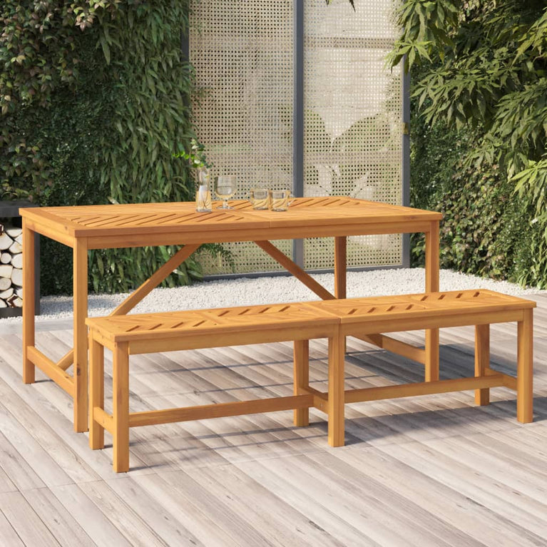 Tuintafel 150x90x74 cm massief acaciahout MeubelReus