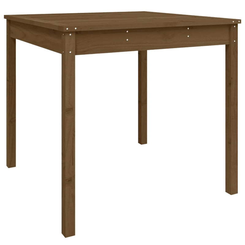 Tuintafel 82,5x82,5x76 cm massief grenenhout honingbruin MeubelReus
