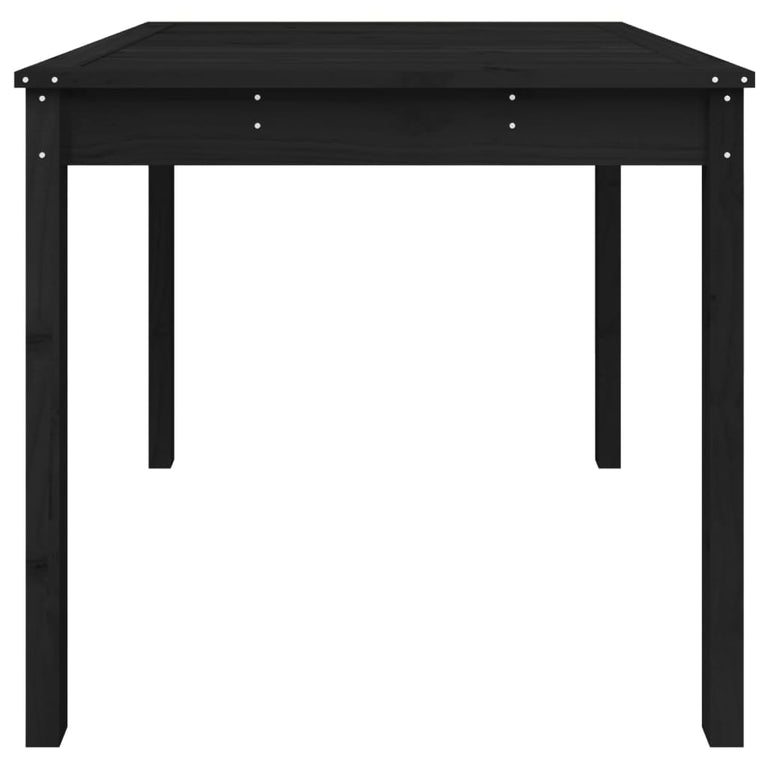 Tuintafel 82,5x82,5x76 cm massief grenenhout zwart MeubelReus