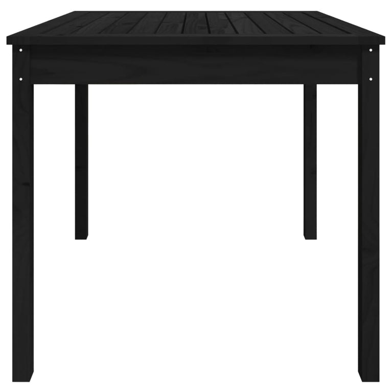 Tuintafel 82,5x82,5x76 cm massief grenenhout zwart MeubelReus