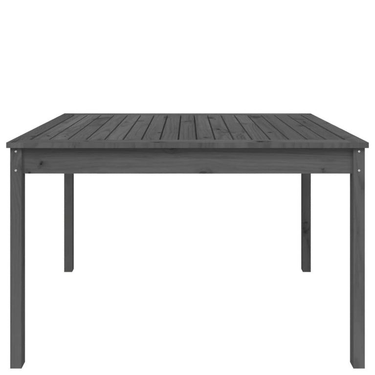 Tuintafel 121x82,5x76 cm massief grenenhout grijs MeubelReus