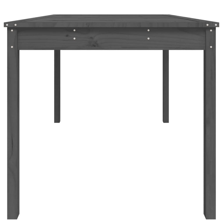 Tuintafel 121x82,5x76 cm massief grenenhout grijs MeubelReus