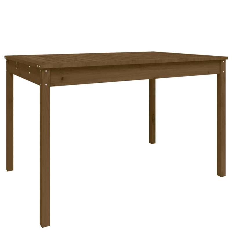 Tuintafel 121x82,5x76 cm massief grenenhout honingbruin MeubelReus