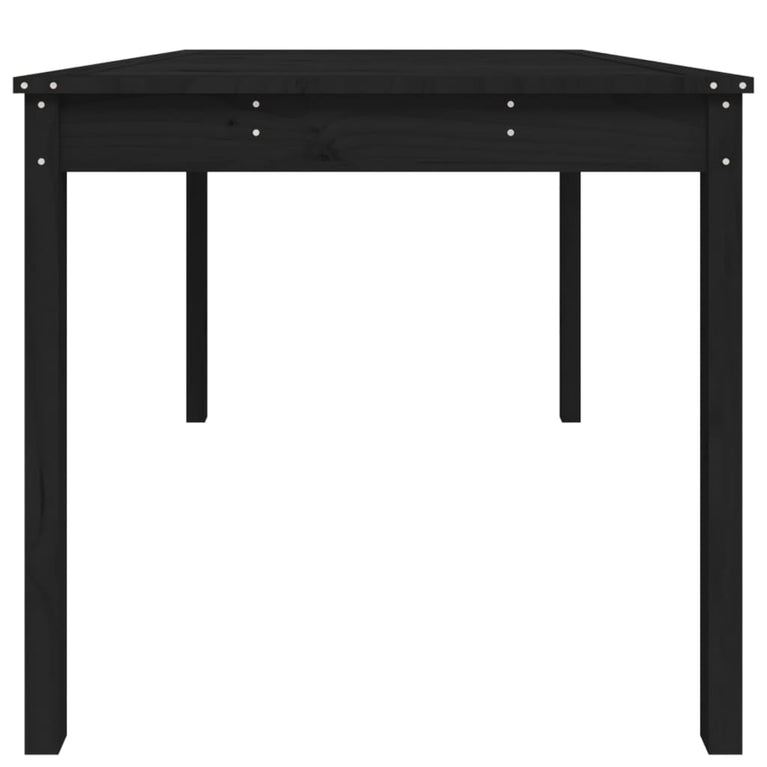 Tuintafel 121x82,5x76 cm massief grenenhout zwart MeubelReus