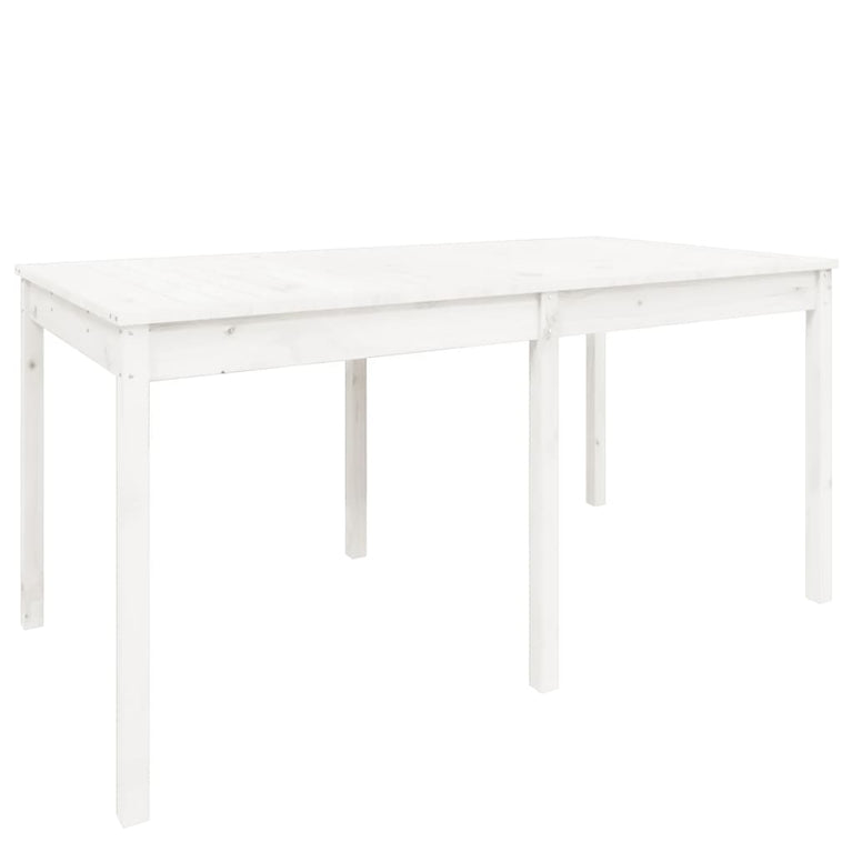 Tuintafel 159,5x82,5x76 cm massief grenenhout wit MeubelReus