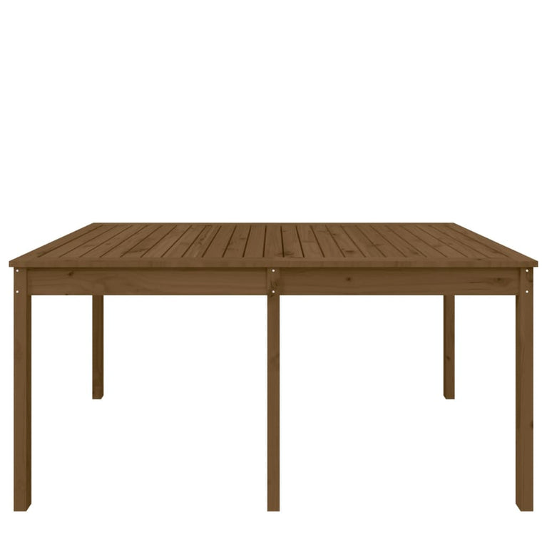 Tuintafel 159,5x82,5x76 cm massief grenenhout honingbruin MeubelReus