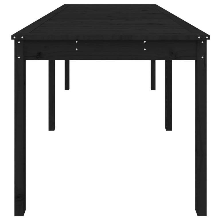Tuintafel 159,5x82,5x76 cm massief grenenhout zwart MeubelReus