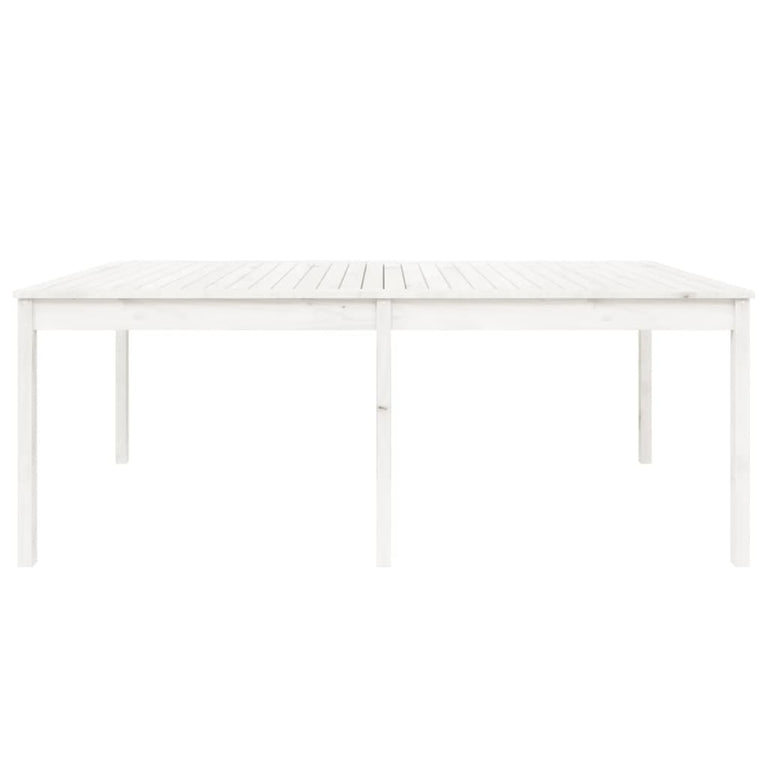 Tuintafel 203,5x100x76 cm massief grenenhout wit MeubelReus