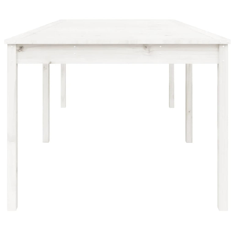 Tuintafel 203,5x100x76 cm massief grenenhout wit MeubelReus