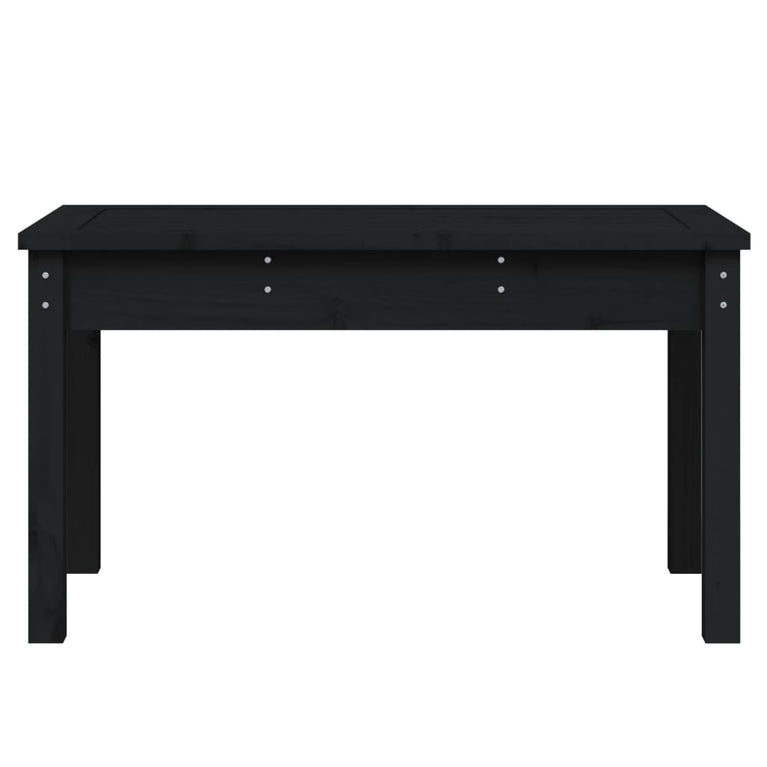 Tuinbank 80x44x45 cm massief grenenhout zwart MeubelReus