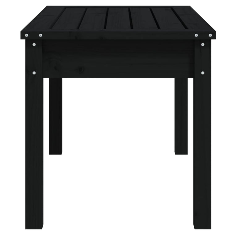Tuinbank 80x44x45 cm massief grenenhout zwart MeubelReus