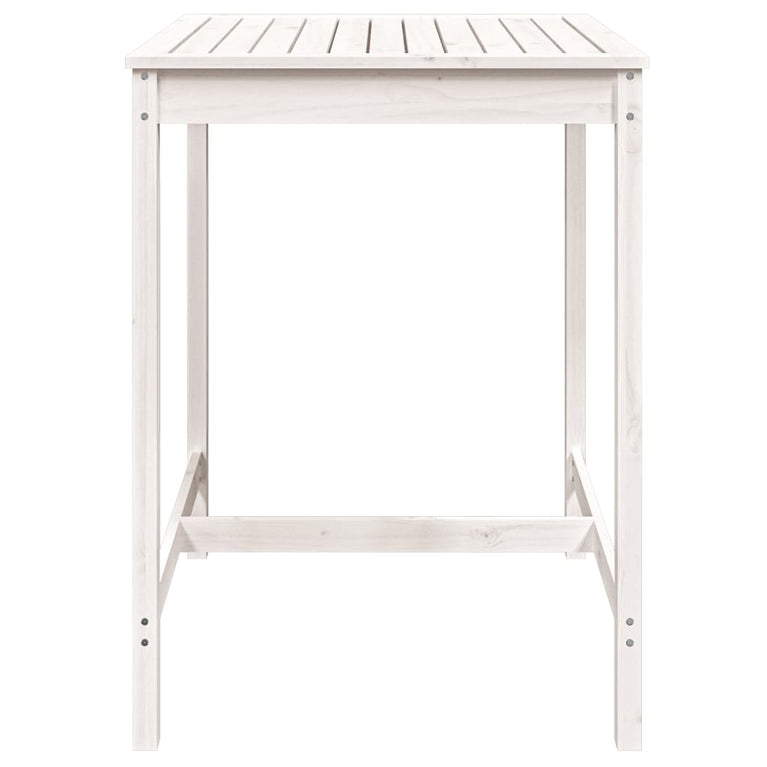 Tuintafel 82,5x82,5x110 cm massief grenenhout wit MeubelReus