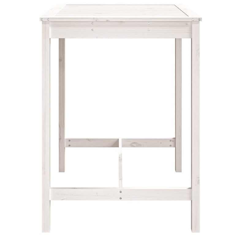 Tuintafel 82,5x82,5x110 cm massief grenenhout wit MeubelReus