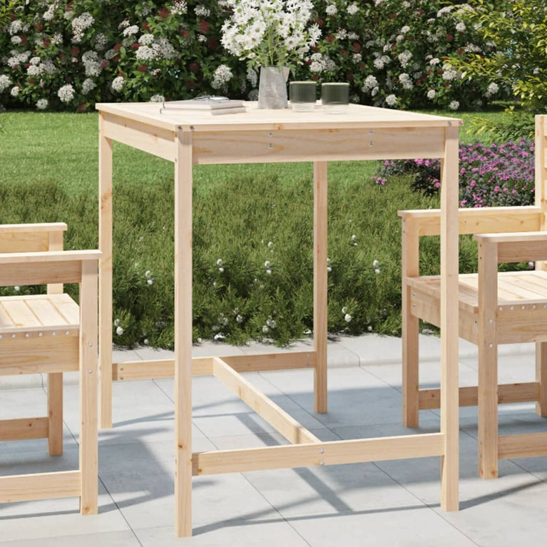Tuintafel 121x82,5x110 cm massief grenenhout MeubelReus