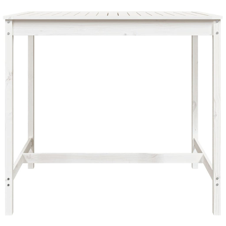 Tuintafel 121x82,5x110 cm massief grenenhout wit MeubelReus