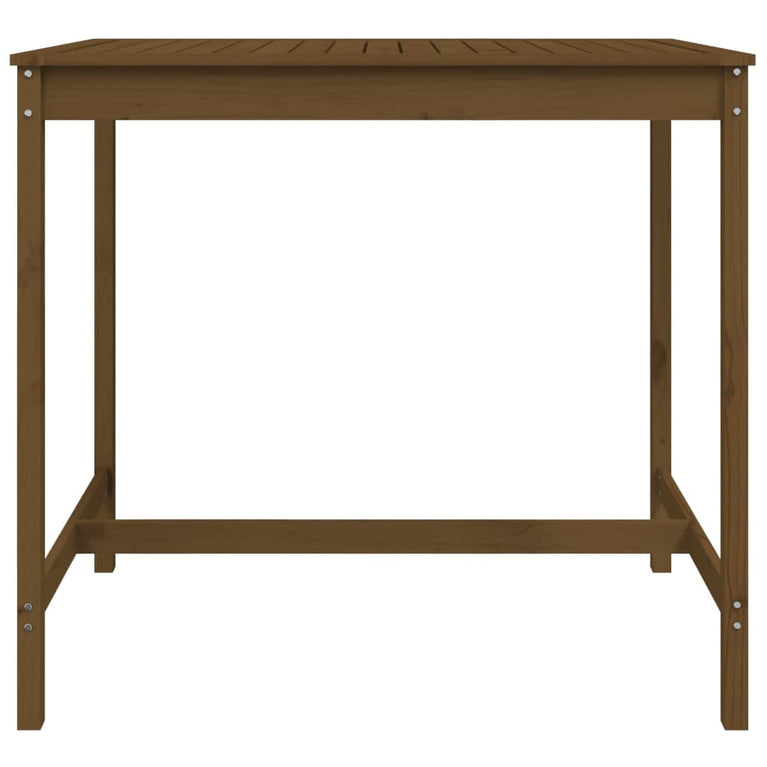Tuintafel 121x82,5x110 cm massief grenenhout honingbruin MeubelReus