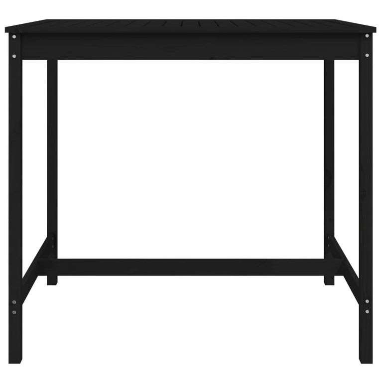 Tuintafel 121x82,5x110 cm massief grenenhout zwart MeubelReus