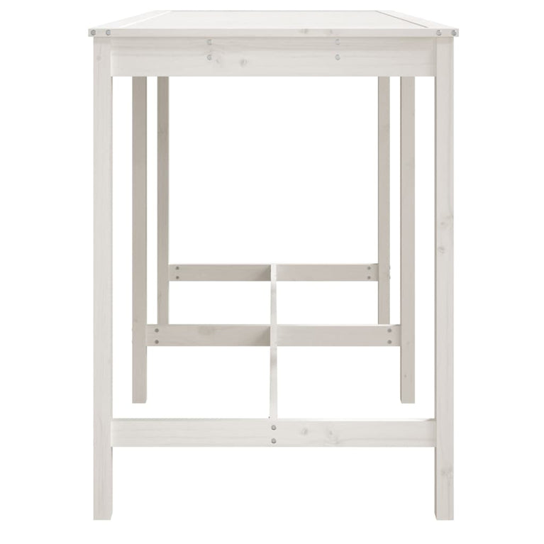 Tuintafel 159,5x82,5x110 cm massief grenenhout wit MeubelReus