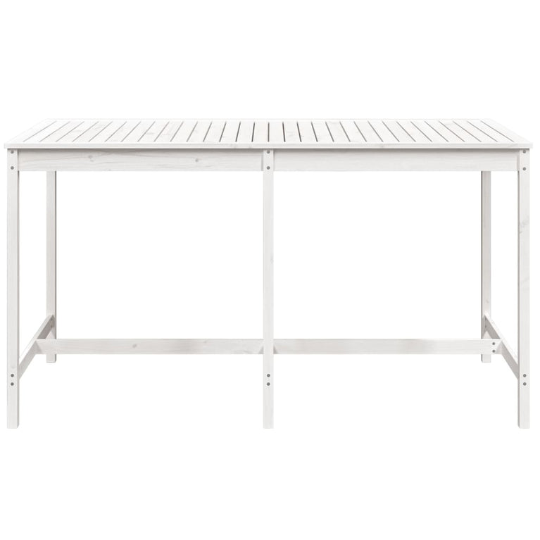 Tuintafel 203,5x90x110 cm massief grenenhout wit MeubelReus