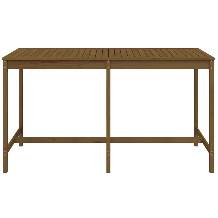 Tuintafel 203,5x90x110 cm massief grenenhout honingbruin MeubelReus