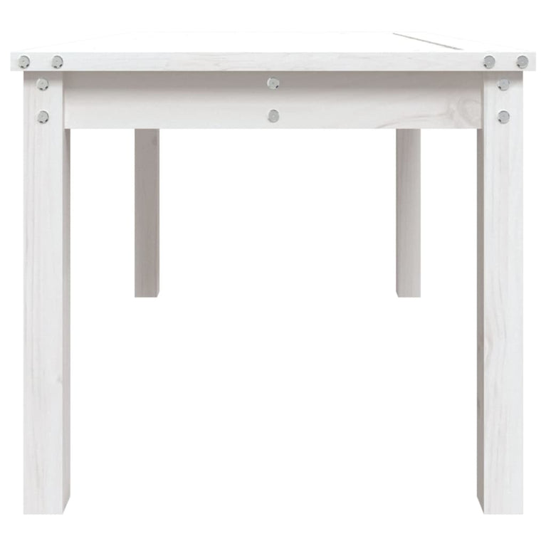 Tuintafel 82,5x50,5x45 cm massief grenenhout wit MeubelReus