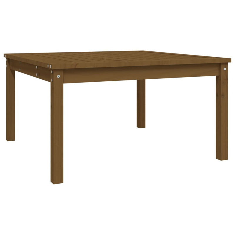 Tuintafel 82,5x82,5x45 cm massief grenenhout honingbruin MeubelReus