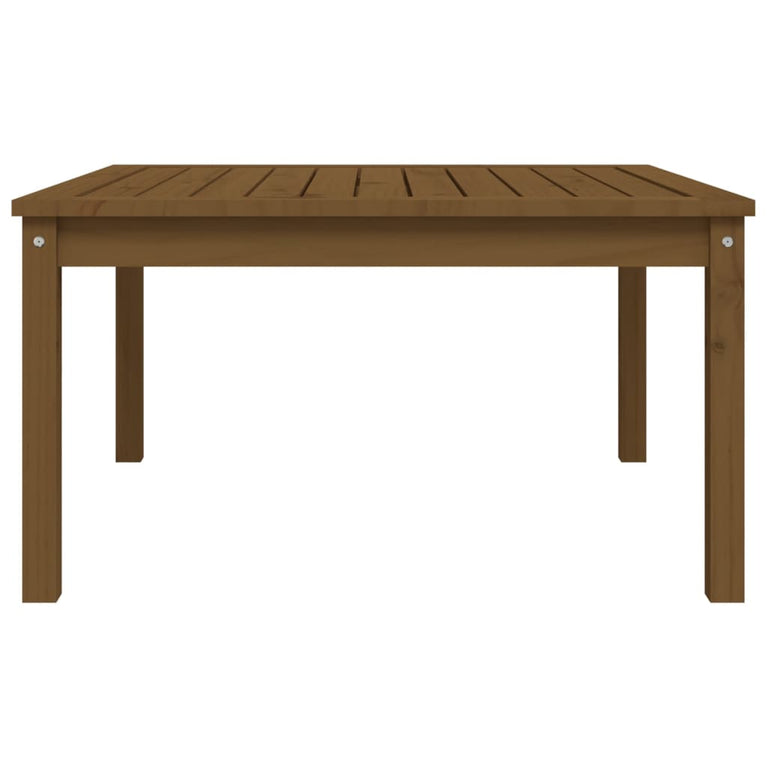 Tuintafel 82,5x82,5x45 cm massief grenenhout honingbruin MeubelReus