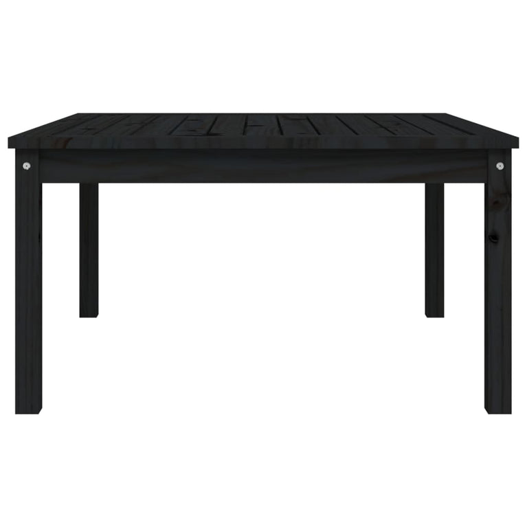 Tuintafel 82,5x82,5x45 cm massief grenenhout zwart MeubelReus