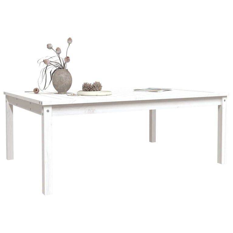 Tuintafel 121x82,5x45 cm massief grenenhout wit MeubelReus
