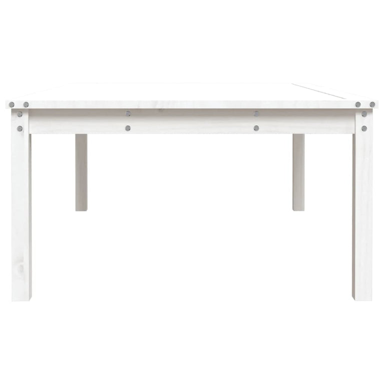 Tuintafel 121x82,5x45 cm massief grenenhout wit MeubelReus