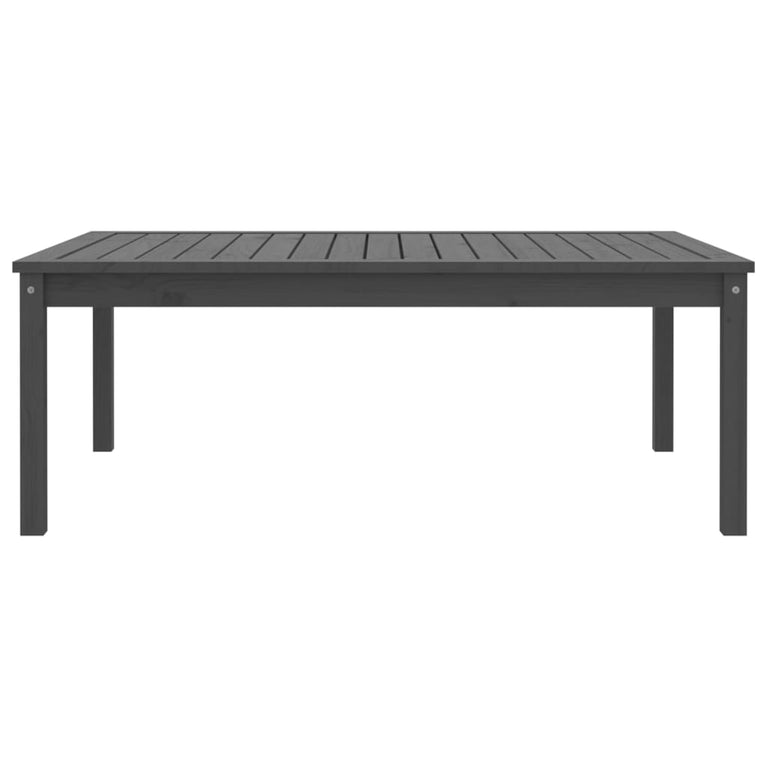 Tuintafel 121x82,5x45 cm massief grenenhout grijs MeubelReus