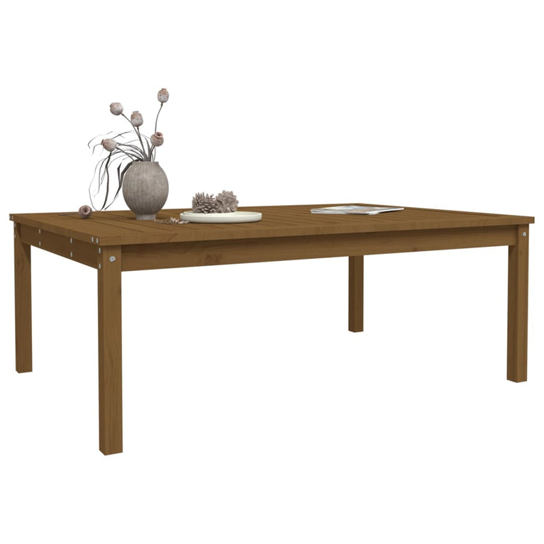 Tuintafel 121x82,5x45 cm massief grenenhout honingbruin MeubelReus
