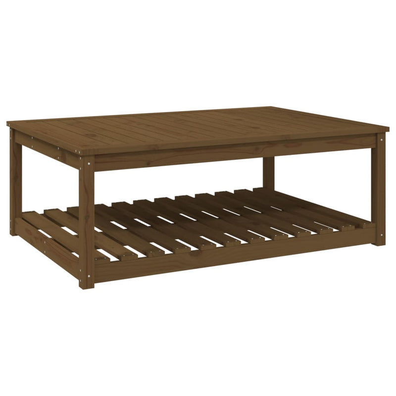 Tuintafel 121x82,5x45 cm massief grenenhout honingbruin MeubelReus
