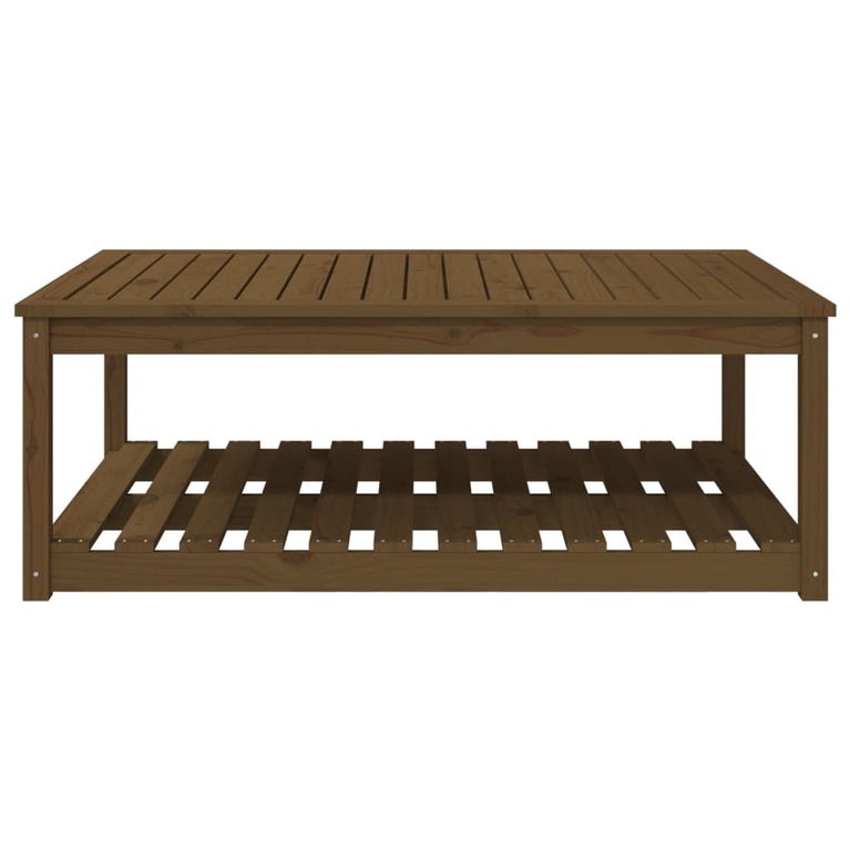 Tuintafel 121x82,5x45 cm massief grenenhout honingbruin MeubelReus