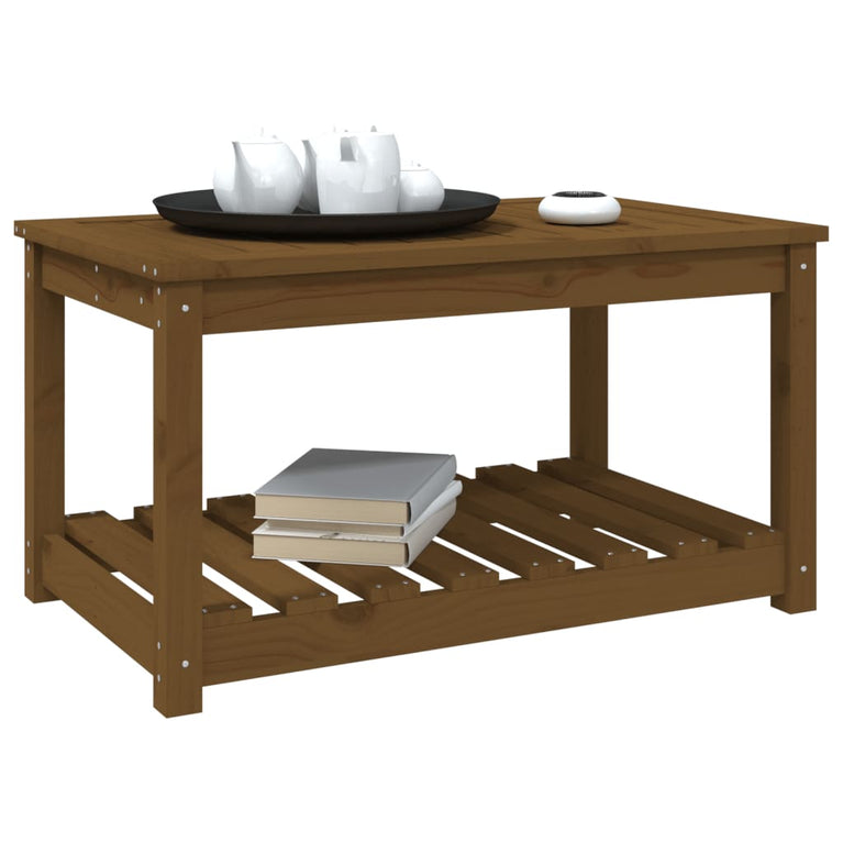 Tuintafel 82,5x50,5x45 cm massief grenenhout honingbruin MeubelReus
