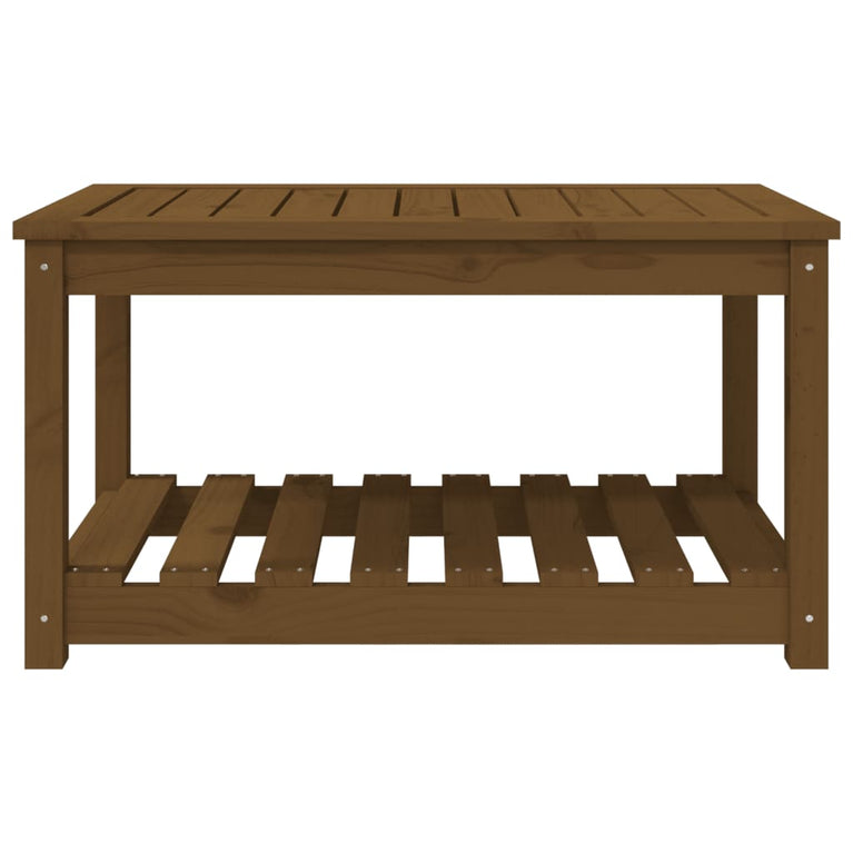 Tuintafel 82,5x50,5x45 cm massief grenenhout honingbruin MeubelReus