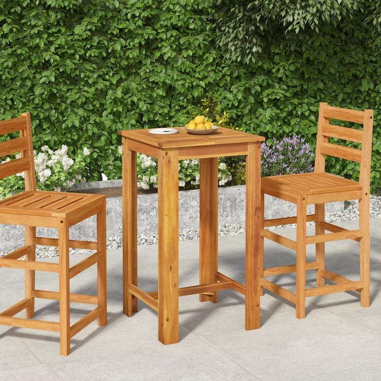 Tuinbartafel 60x60x105 cm massief acaciahout MeubelReus